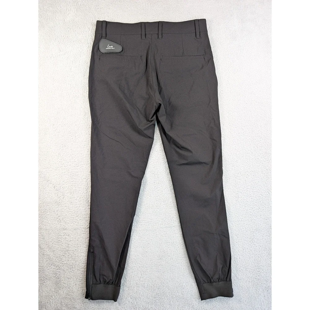 Macade‎ Golf Slim Fit Trousers Mens 36 (30) Regular Black Zippered Ankle Cuffs